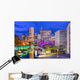 Indianapolis Indiana USA Evening Skyline Wall Decal