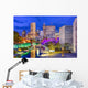 Indianapolis Indiana USA Evening Skyline Wall Decal