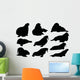 Walrus Silhouette Vector Graphics Wall Decal Sticker Set