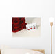 I Love You Card Beside Roses Wall Mural