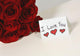 I Love You Card Beside Roses Wall Mural