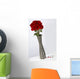 I Love You Card With Roses In A Vase Wall Mural