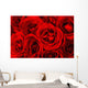 Close Up Of Red Roses Wall Mural