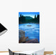 Maligne River Through The Rocky Mountains Wall Mural