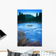 Maligne River Through The Rocky Mountains Wall Mural
