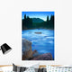 Maligne River Through The Rocky Mountains Wall Mural