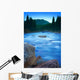 Maligne River Through The Rocky Mountains Wall Mural