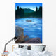 Maligne River Through The Rocky Mountains Wall Mural