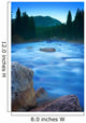 Maligne River Through The Rocky Mountains Wall Mural