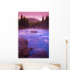 Maligne River Through The Rocky Mountains Wall Mural
