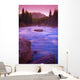 Maligne River Through The Rocky Mountains Wall Mural