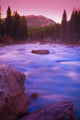 Maligne River Through The Rocky Mountains Wall Mural