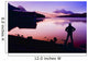Silhouette Of A Man At A Mountain Lake Wall Mural