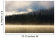Foggy Mountain Lake At Sunrise Wall Mural