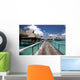 Overwater Bungalows Tropic Lagoon Wall Decal
