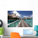 Overwater Bungalows Tropic Lagoon Wall Decal