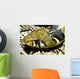 Checkered Garter Snake's Head Wall Mural