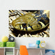 Checkered Garter Snake's Head Wall Mural