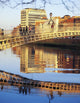 Ha'penny Bridge, River Liffey, Dublin, Ireland, 19Th Century Bridge Wall Mural
