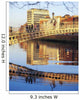 Ha'penny Bridge, River Liffey, Dublin, Ireland, 19Th Century Bridge Wall Mural
