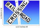 Railroad Crossing Sign Wall Mural