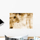 Lion In Front Of An Old Map Of Africa Wall Mural