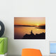 Fishing At Sunset, Roaring Water Bay, Co Cork, Ireland Wall Mural