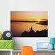 Fishing At Sunset, Roaring Water Bay, Co Cork, Ireland Wall Mural