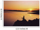 Fishing At Sunset, Roaring Water Bay, Co Cork, Ireland Wall Mural