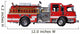 Ladder Fire Truck Wall Decal