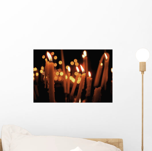 Church Candles Wall Mural