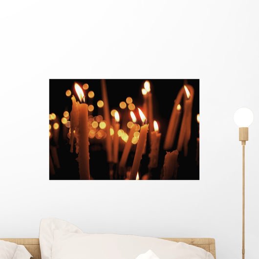 Church Candles Wall Mural
