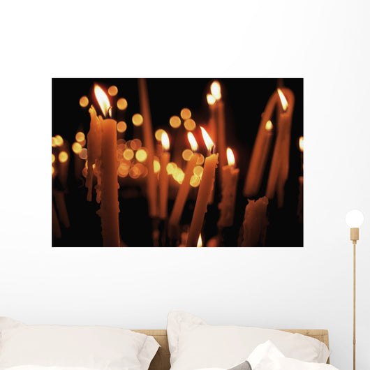 Church Candles Wall Mural