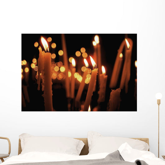 Church Candles Wall Mural