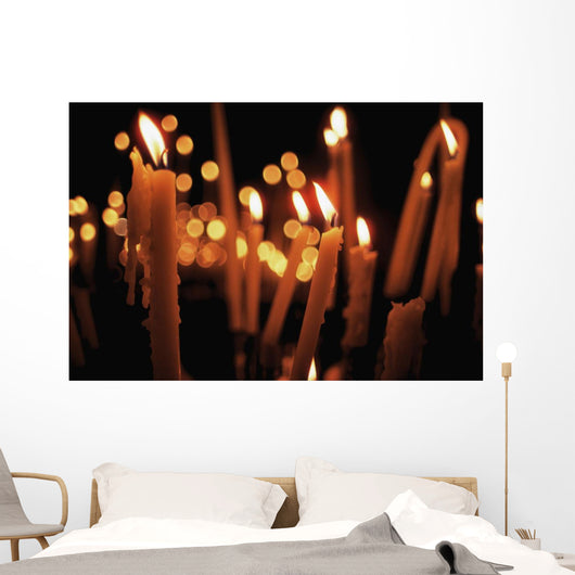 Church Candles Wall Mural