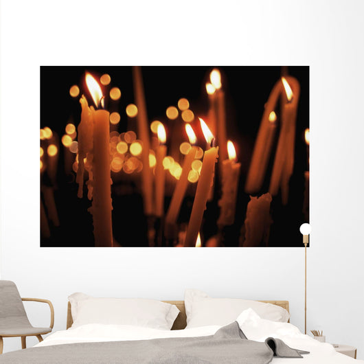 Church Candles Wall Mural