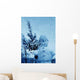 Winter Evening Snowman Wall Decal Design 2