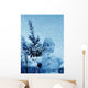 Winter Evening Snowman Wall Decal Design 2