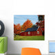 Sugar House With Fall Trees Wall Mural