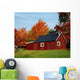 Sugar House With Fall Trees Wall Mural