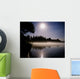 Moonlight On Misty Lake Wall Mural