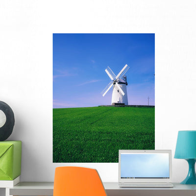 Ballycopeland Windmill Millisle County Wall Mural shown on a wall