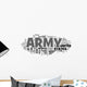 Army Word Cloud Wall Decal