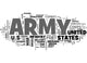 Army Word Cloud Wall Decal