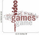 Video Games Wall Decal