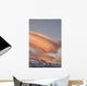 Clouds At Sunset Above Mountain Peaks Wall Mural
