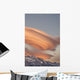 Clouds At Sunset Above Mountain Peaks Wall Mural