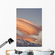 Clouds At Sunset Above Mountain Peaks Wall Mural