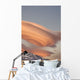 Clouds At Sunset Above Mountain Peaks Wall Mural