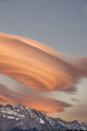 Clouds At Sunset Above Mountain Peaks Wall Mural